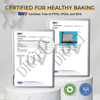 Non-Stick Bakeware Set of 3, Teflon-Free Heavy Duty Baking Sheets with Diamond Texture for Cookies, Oven Baking, Kitchen Supplies