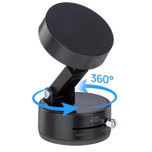 360° Rotatable Vacuum Suction Car Phone Holder for iPhone & Android, Hands-Free GPS Mount