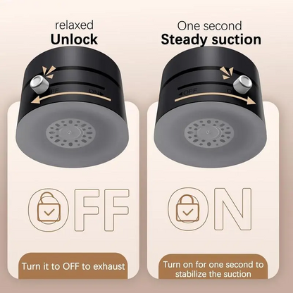 360° Rotatable Vacuum Suction Car Phone Holder for iPhone & Android, Hands-Free GPS Mount