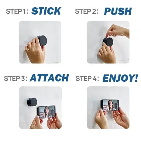 360° Rotatable Vacuum Suction Car Phone Holder for iPhone & Android, Hands-Free GPS Mount